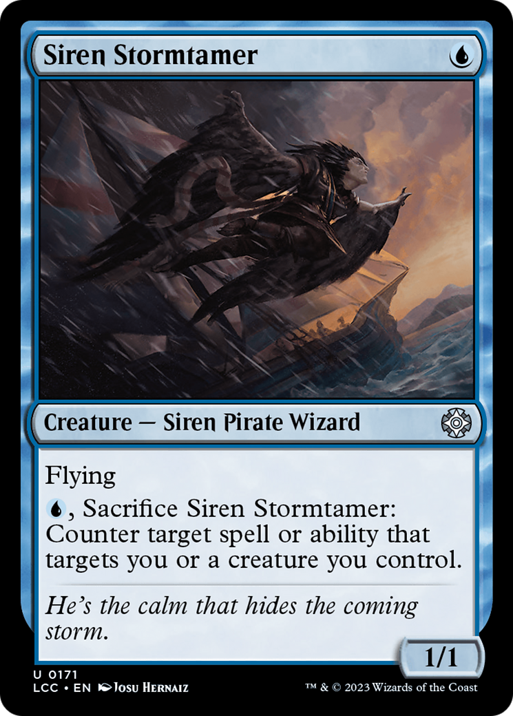 Siren Stormtamer (LCC-171) - The Lost Caverns of Ixalan Commander - Premium MTG Single from Wizards of the Coast - Just $0.08! Shop now at Game Crave Tournament Store