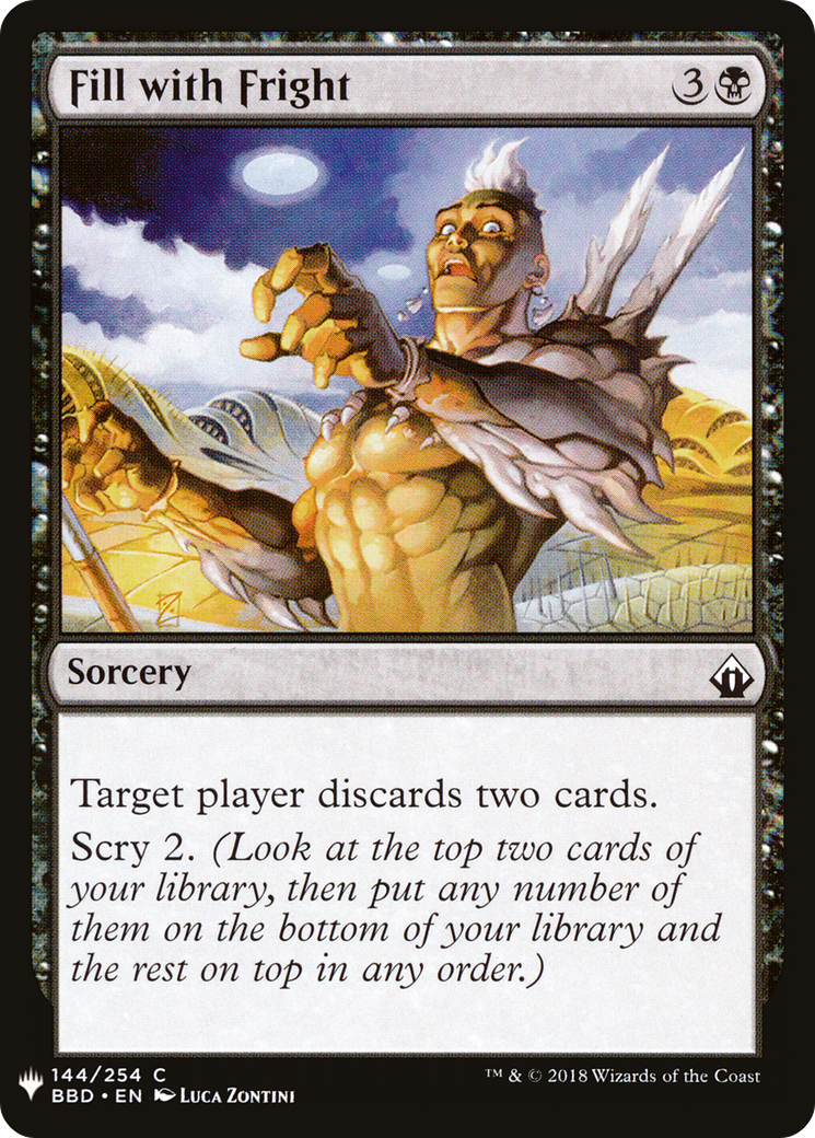 Fill with Fright (MB1-661) - Mystery Booster - Premium MTG Single from Wizards of the Coast - Just $0.08! Shop now at Game Crave Tournament Store