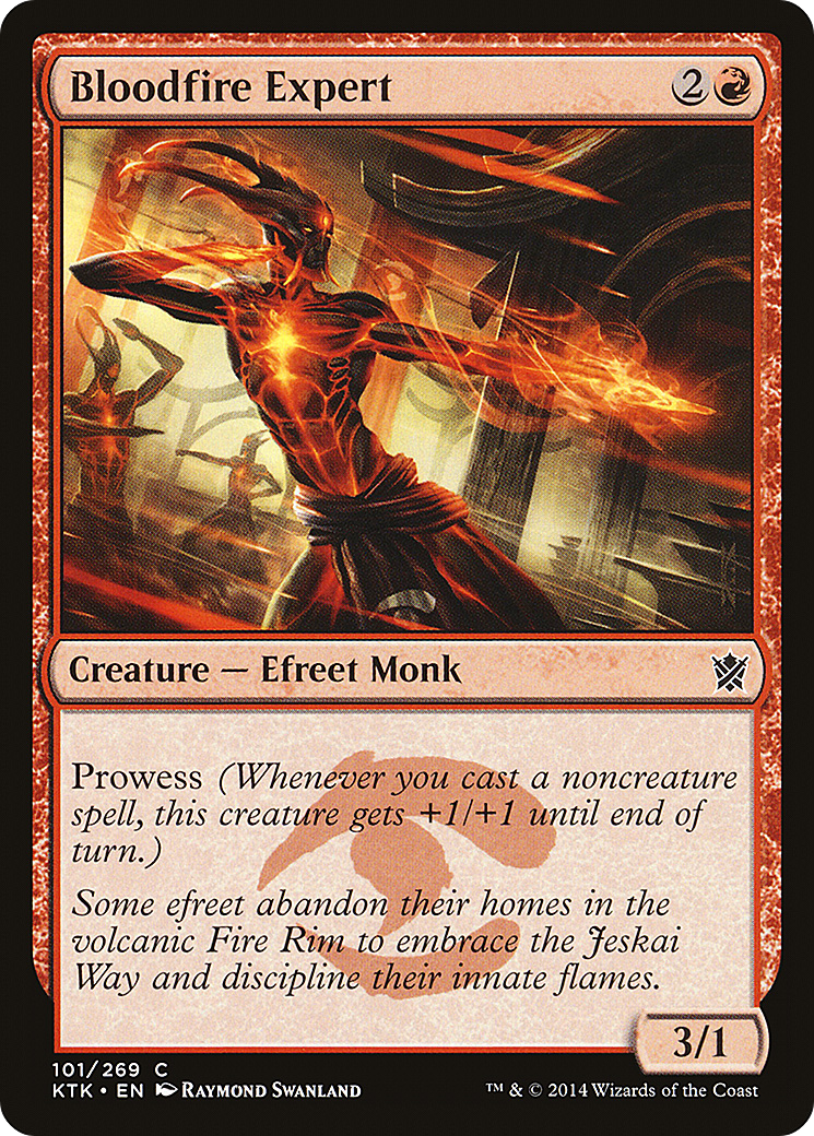 Bloodfire Expert (KTK-101) - Khans of Tarkir - Premium MTG Single from Wizards of the Coast - Just $0.25! Shop now at Game Crave Tournament Store