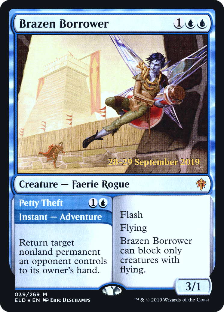 Brazen Borrower // Petty Theft (PELD-39S) - Throne of Eldraine Promos Foil - Premium MTG Single from Wizards of the Coast - Just $9.93! Shop now at Game Crave Tournament Store