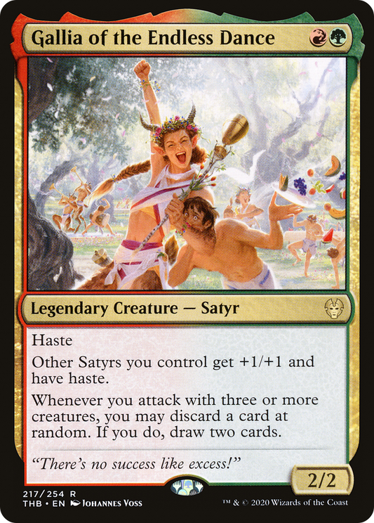 Gallia of the Endless Dance (THB-217) - Theros Beyond Death - Premium MTG Single from Wizards of the Coast - Just $0.25! Shop now at Game Crave Tournament Store