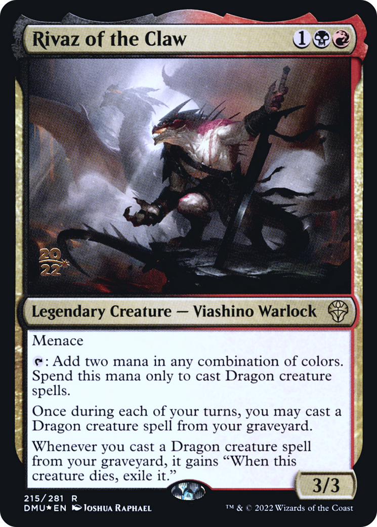 Rivaz of the Claw (PDMU-215S) - Dominaria United Promos Foil - Premium MTG Single from Wizards of the Coast - Just $1.04! Shop now at Game Crave Tournament Store