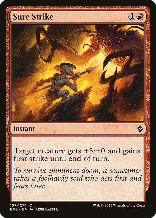 Sure Strike (BFZ-157) - Battle for Zendikar - Premium MTG Single from Wizards of the Coast - Just $0.18! Shop now at Game Crave Tournament Store