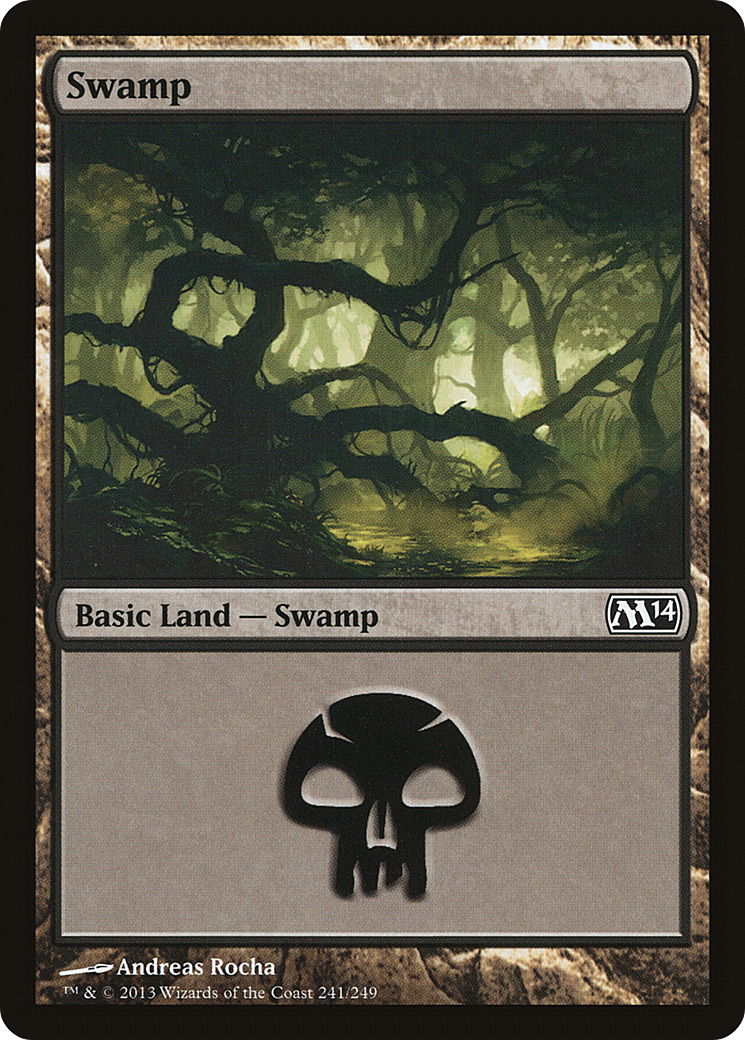 Swamp (M14-241) - Magic 2014 - Premium MTG Single from Wizards of the Coast - Just $0.08! Shop now at Game Crave Tournament Store