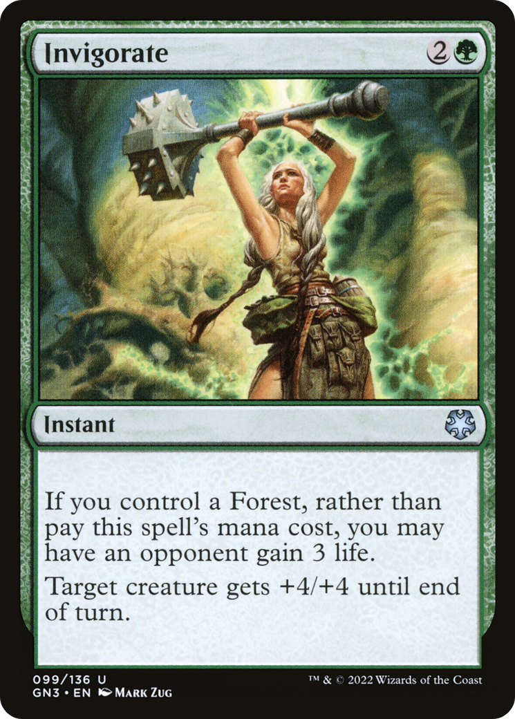 Invigorate (GN3-099) - Game Night: Free-for-All - Premium MTG Single from Wizards of the Coast - Just $0.08! Shop now at Game Crave Tournament Store