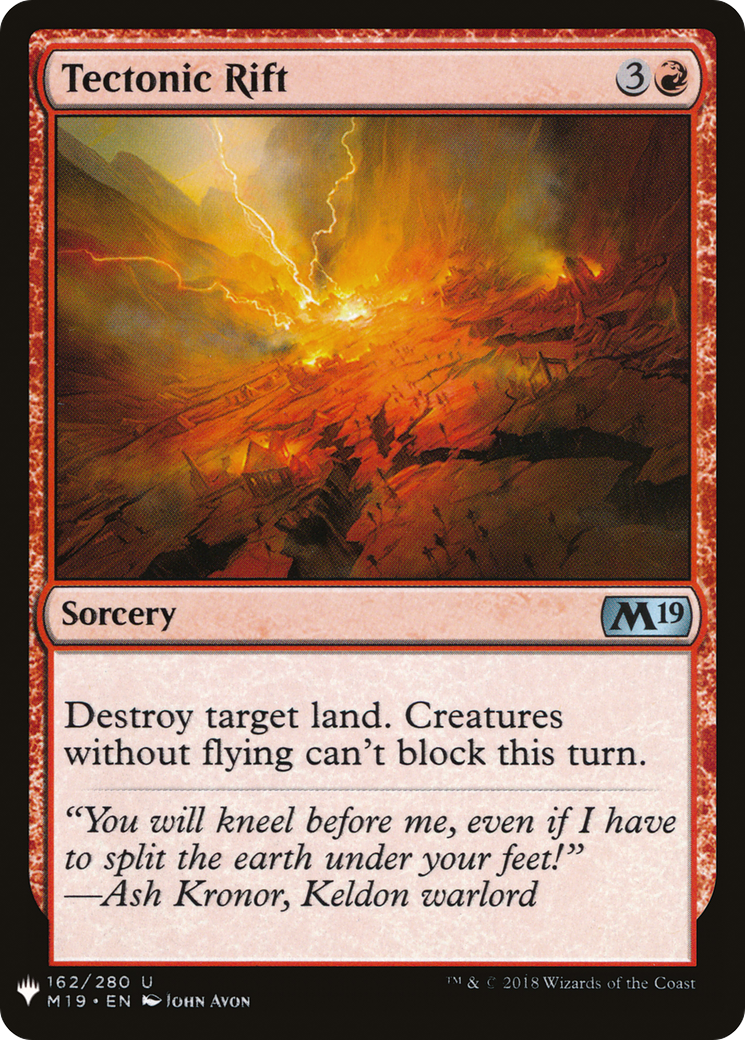 Tectonic Rift (MB1-1080) - Mystery Booster - Premium MTG Single from Wizards of the Coast - Just $0.08! Shop now at Game Crave Tournament Store