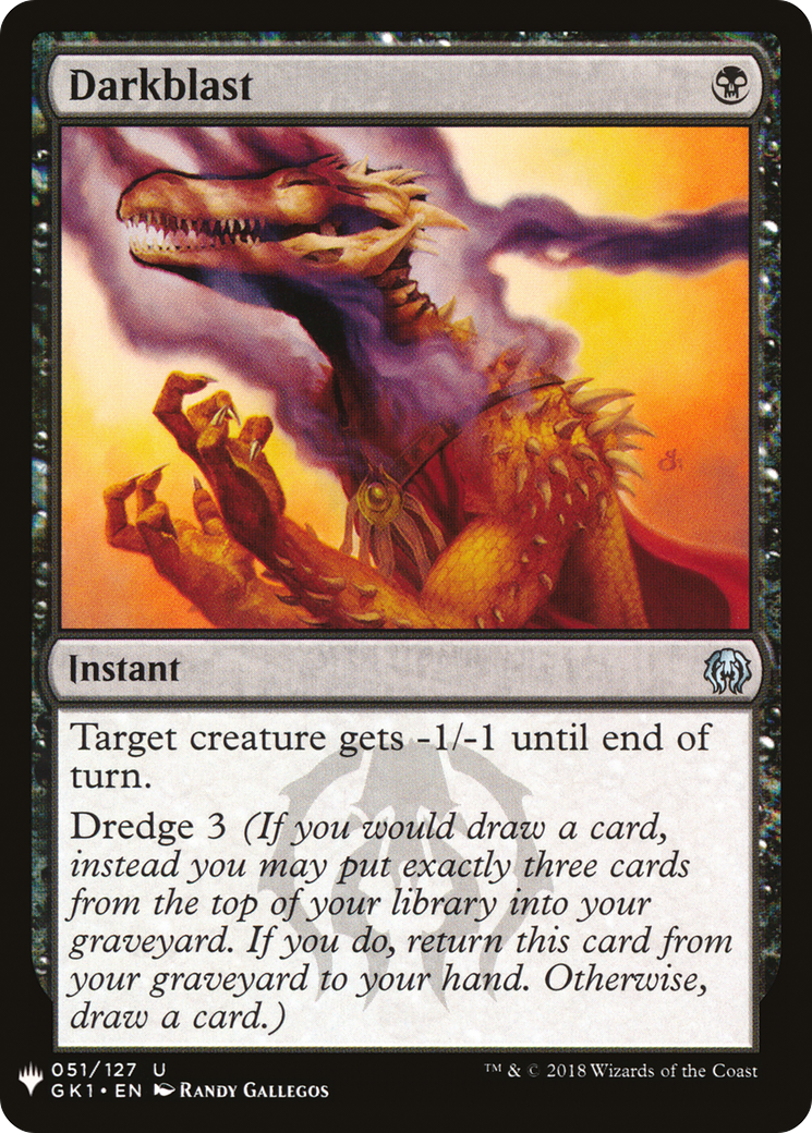 Darkblast (MB1-609) - Mystery Booster - Premium MTG Single from Wizards of the Coast - Just $0.08! Shop now at Game Crave Tournament Store