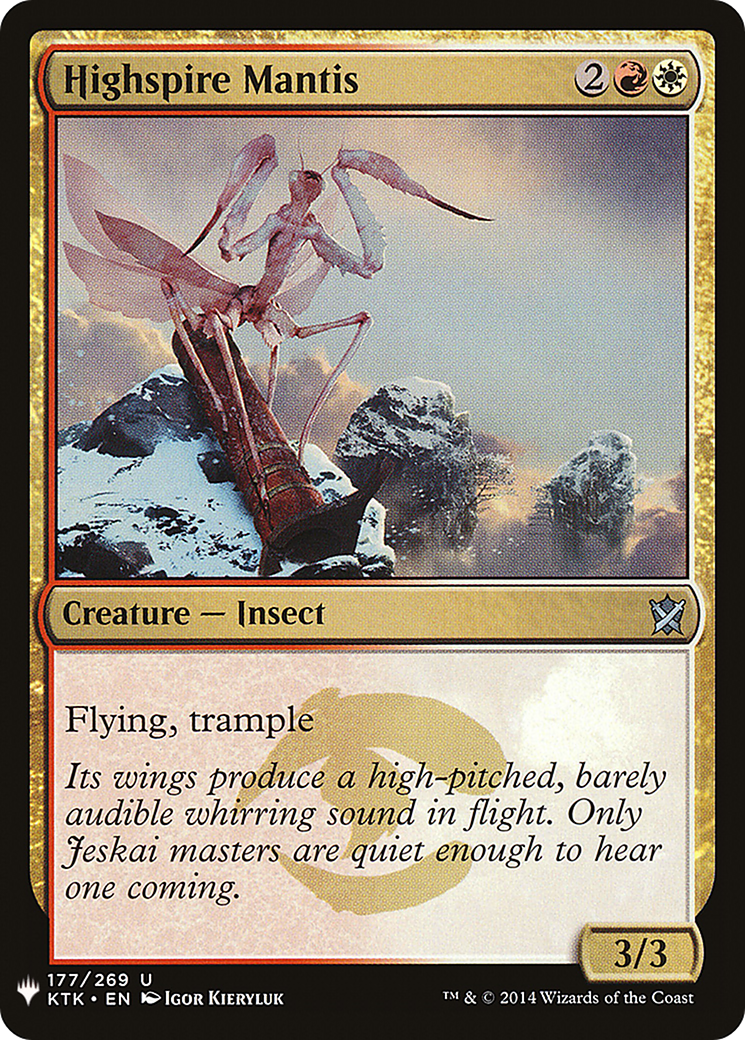 Highspire Mantis (MB1-1436) - Mystery Booster - Premium MTG Single from Wizards of the Coast - Just $0.08! Shop now at Game Crave Tournament Store