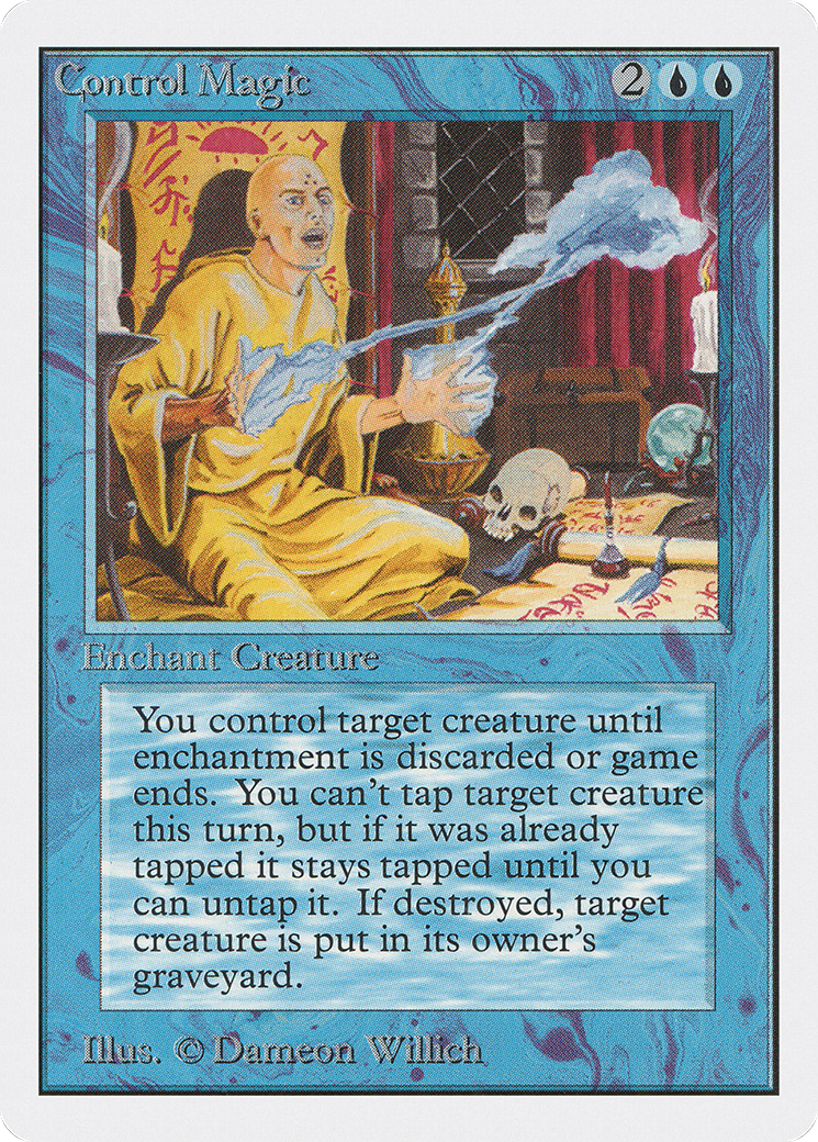 Control Magic (2ED-053) - Unlimited Edition - Premium MTG Single from Wizards of the Coast - Just $4.27! Shop now at Game Crave Tournament Store