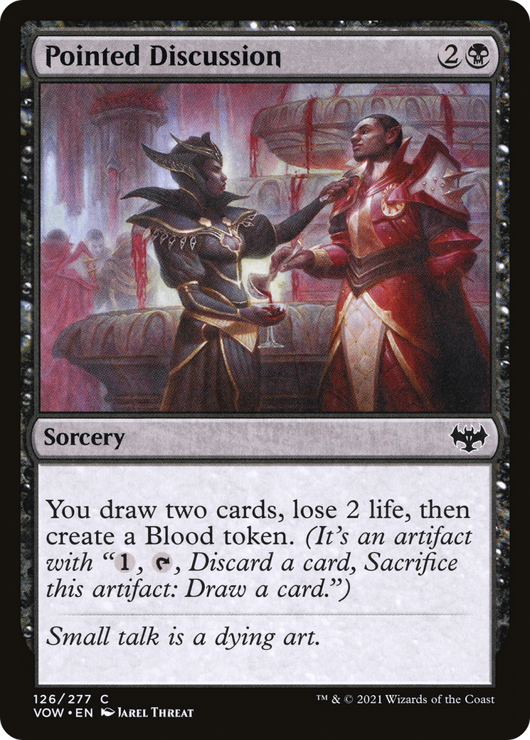 Pointed Discussion (VOW-126) - Innistrad: Crimson Vow - Premium MTG Single from Wizards of the Coast - Just $0.08! Shop now at Game Crave Tournament Store