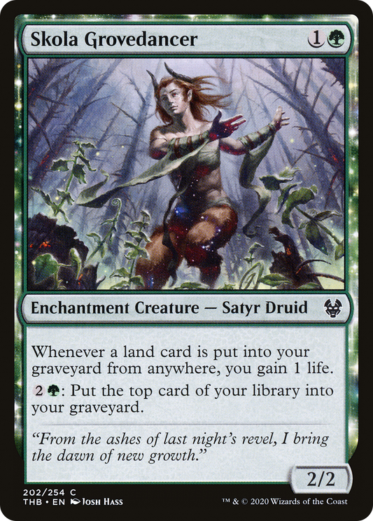 Skola Grovedancer (THB-202) - Theros Beyond Death: (nyxtouched) - Premium MTG Single from Wizards of the Coast - Just $0.08! Shop now at Game Crave Tournament Store