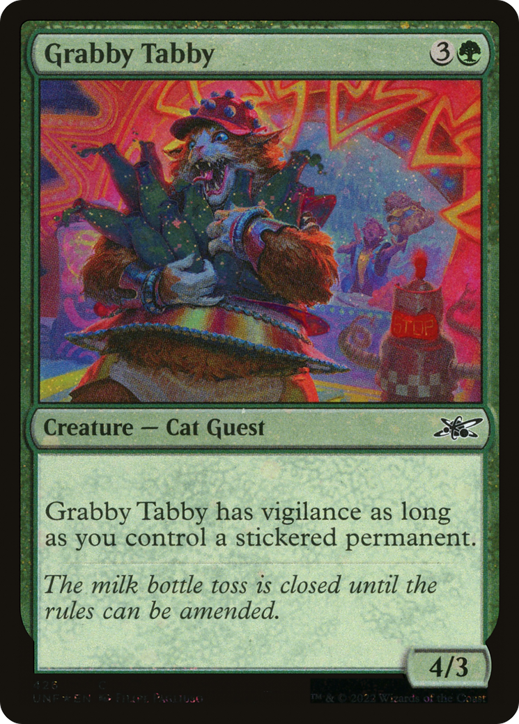 Grabby Tabby (UNF-426) - Unfinity Foil - Premium MTG Single from Wizards of the Coast - Just $0.25! Shop now at Game Crave Tournament Store