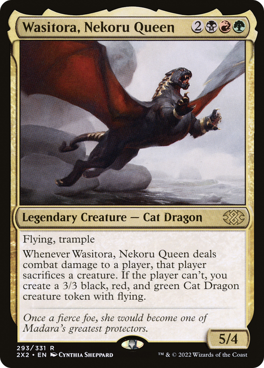 Wasitora, Nekoru Queen (2X2-293) - Double Masters 2022 - Premium MTG Single from Wizards of the Coast - Just $0.49! Shop now at Game Crave Tournament Store