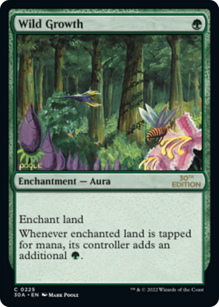 Wild Growth (30A-225) - 30th Anniversary Edition - Premium MTG Single from Wizards of the Coast - Just $1.70! Shop now at Game Crave Tournament Store