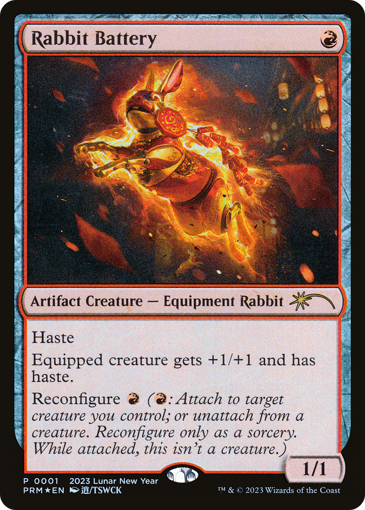 Rabbit Battery (PL23-001) - Year of the Rabbit 2023 Foil - Premium MTG Single from Wizards of the Coast - Just $7.70! Shop now at Game Crave Tournament Store