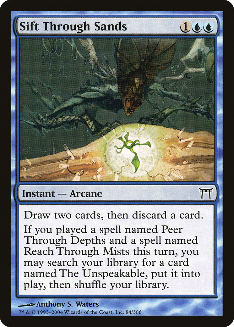 Sift Through Sands (CHK-084) - Champions of Kamigawa - Premium MTG Single from Wizards of the Coast - Just $0.08! Shop now at Game Crave Tournament Store