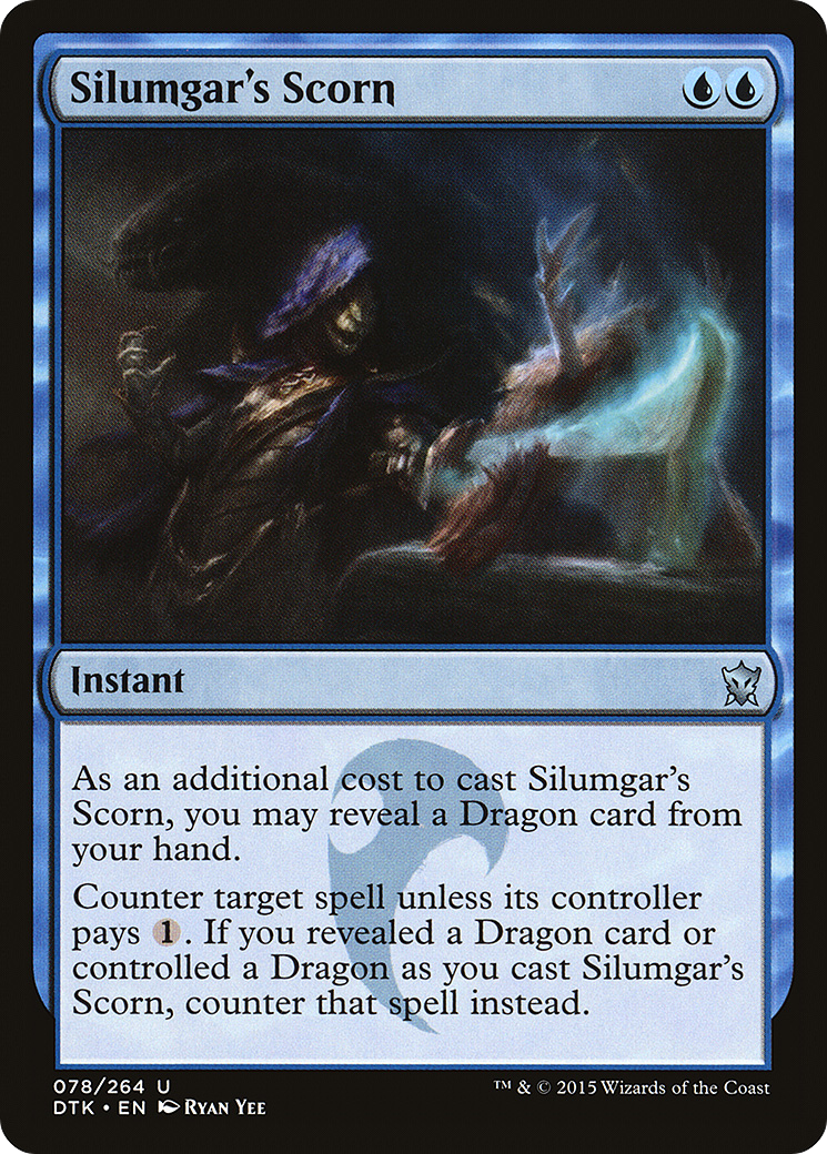 Silumgar's Scorn (DTK-078) - Dragons of Tarkir - Premium MTG Single from Wizards of the Coast - Just $0.08! Shop now at Game Crave Tournament Store