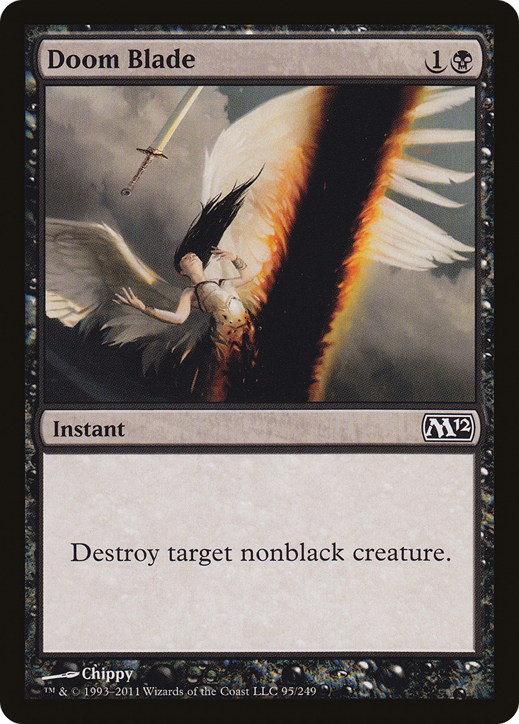 Doom Blade (M12-095) - Magic 2012 - Premium MTG Single from Wizards of the Coast - Just $0.25! Shop now at Game Crave Tournament Store