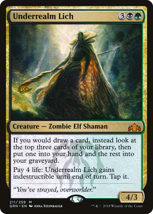 Underrealm Lich (GRN-211) - Guilds of Ravnica - Premium MTG Single from Wizards of the Coast - Just $6.75! Shop now at Game Crave Tournament Store