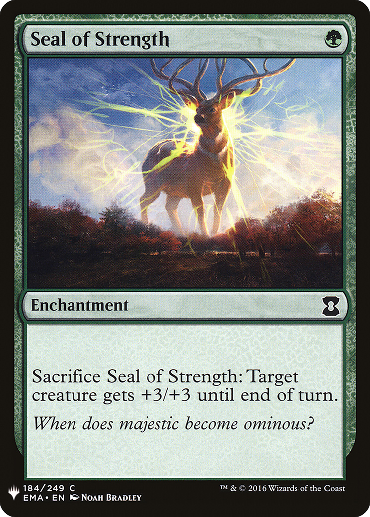 Seal of Strength (MB1-1326) - Mystery Booster - Premium MTG Single from Wizards of the Coast - Just $0.25! Shop now at Game Crave Tournament Store