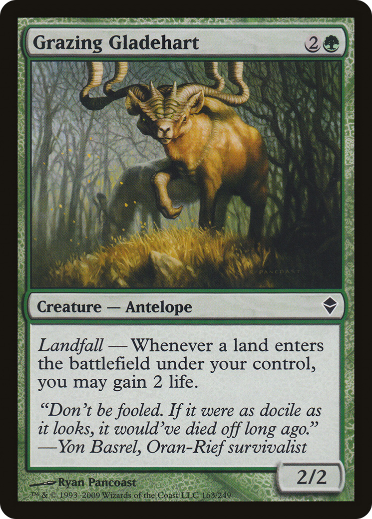 Grazing Gladehart (ZEN-163) - Zendikar - Premium MTG Single from Wizards of the Coast - Just $0.25! Shop now at Game Crave Tournament Store