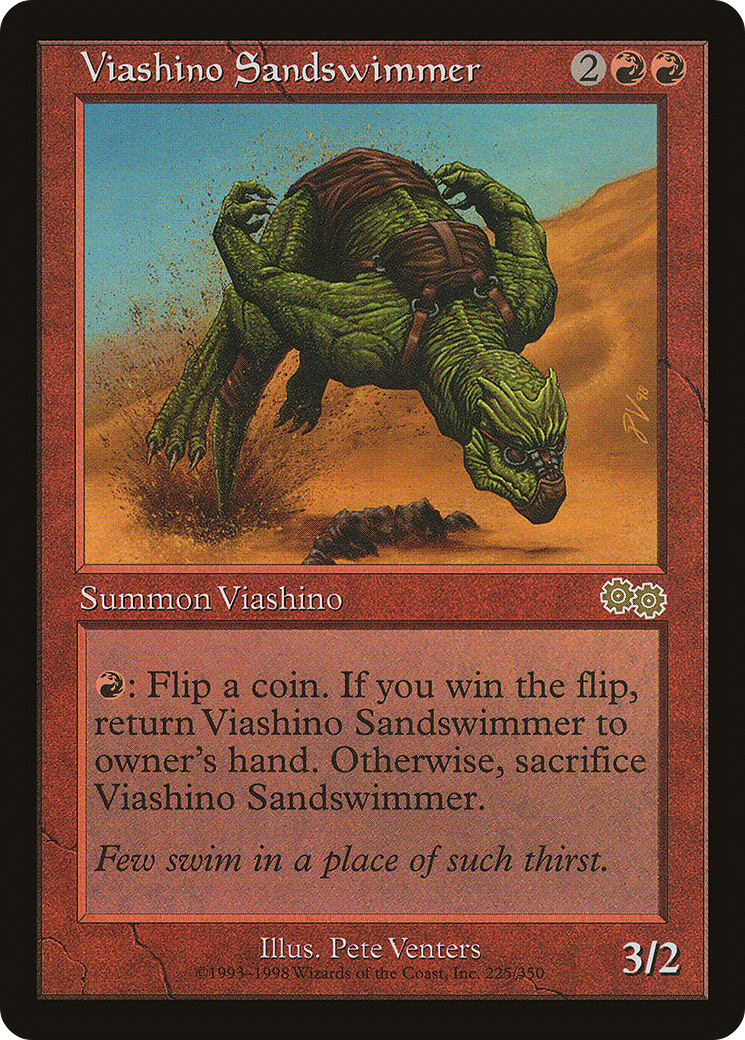 Viashino Sandswimmer (USG-225) - Urza's Saga - Premium MTG Single from Wizards of the Coast - Just $0.36! Shop now at Game Crave Tournament Store