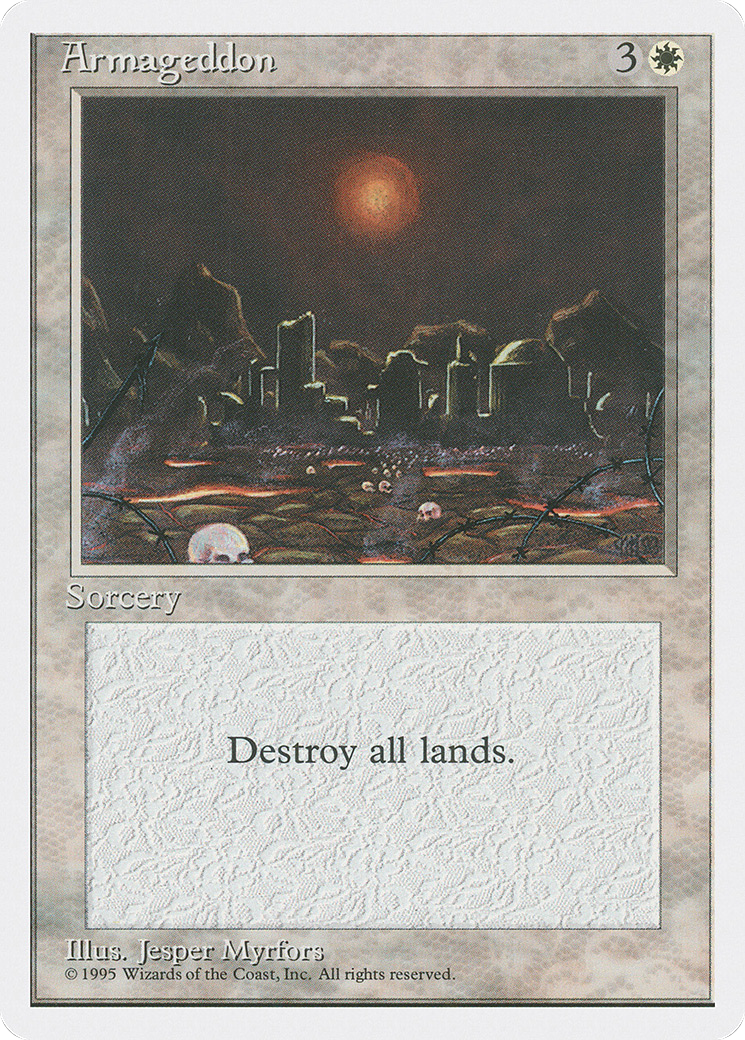 Armageddon (4ED-005) - Fourth Edition - Premium MTG Single from Wizards of the Coast - Just $12.63! Shop now at Game Crave Tournament Store
