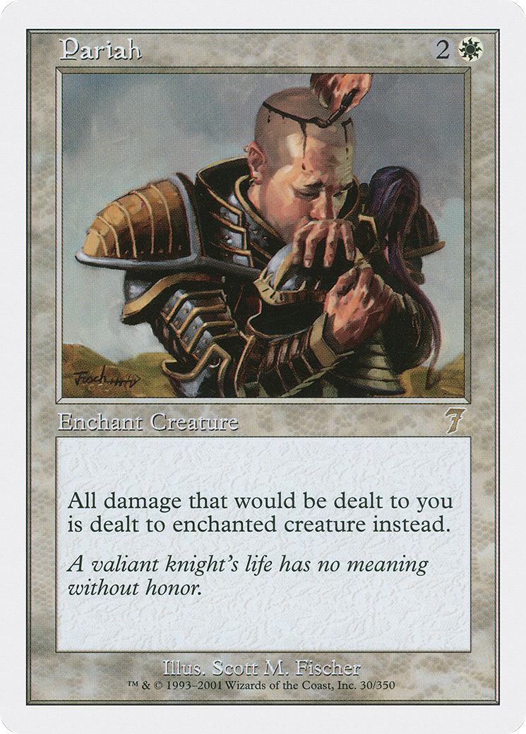 Pariah (7ED-030) - Seventh Edition - Premium MTG Single from Wizards of the Coast - Just $1.04! Shop now at Game Crave Tournament Store