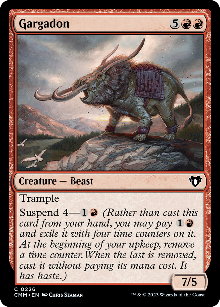 Gargadon (CMM-226) - Commander Masters - Premium MTG Single from Wizards of the Coast - Just $0.08! Shop now at Game Crave Tournament Store