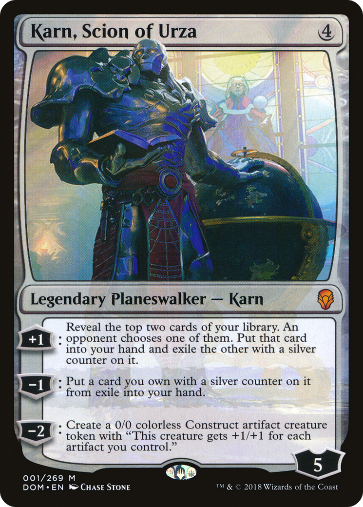 Karn, Scion of Urza (DOM-001) - Dominaria - Premium MTG Single from Wizards of the Coast - Just $0.84! Shop now at Game Crave Tournament Store