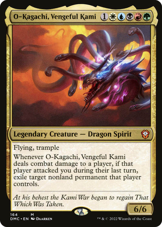 O-Kagachi, Vengeful Kami (DMC-164) - Dominaria United Commander - Premium MTG Single from Wizards of the Coast - Just $0.76! Shop now at Game Crave Tournament Store