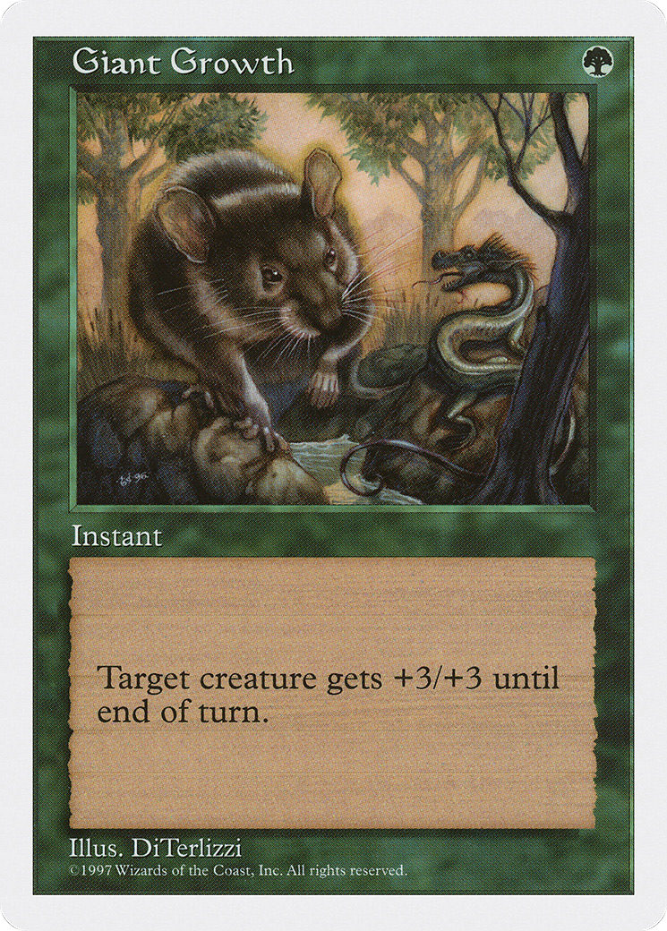 Giant Growth (5ED-299) - Fifth Edition - Premium MTG Single from Wizards of the Coast - Just $0.08! Shop now at Game Crave Tournament Store