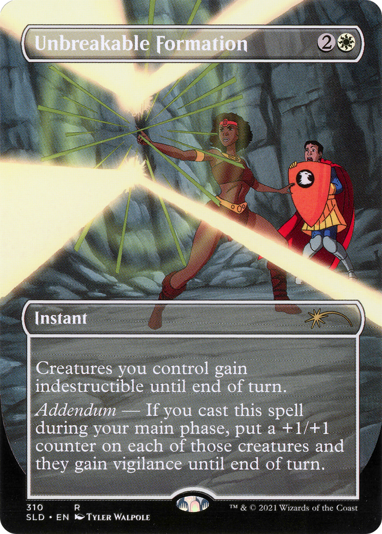 Unbreakable Formation (SLD-310) - Secret Lair Drop (Borderless) Foil - Premium MTG Single from Wizards of the Coast - Just $0.58! Shop now at Game Crave Tournament Store