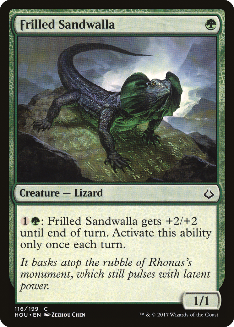 Frilled Sandwalla (HOU-116) - Hour of Devastation - Premium MTG Single from Wizards of the Coast - Just $0.08! Shop now at Game Crave Tournament Store