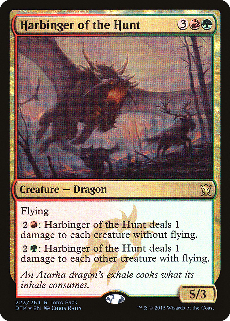 Harbinger of the Hunt (PDTK-223) - Dragons of Tarkir Promos Foil - Premium MTG Single from Wizards of the Coast - Just $0.13! Shop now at Game Crave Tournament Store