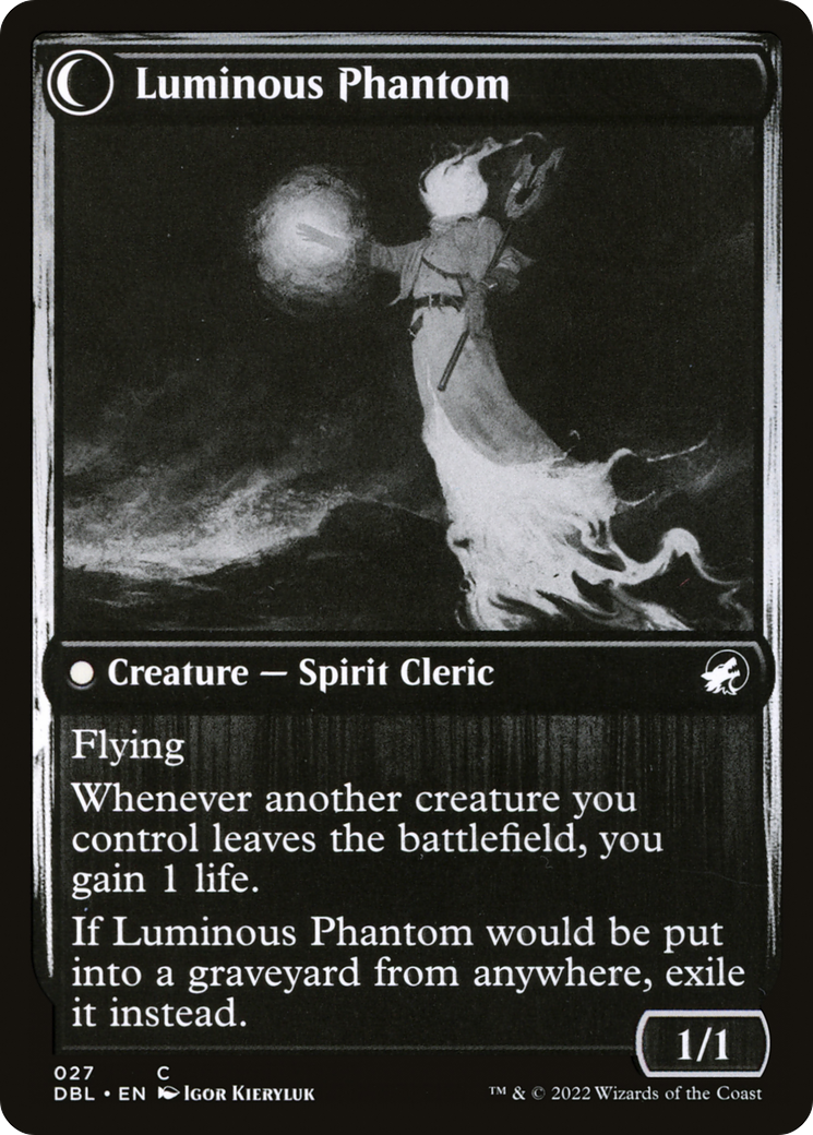 Lunarch Veteran // Luminous Phantom (DBL-027) - Innistrad: Double Feature: (Double Faced Transform) Foil - Premium MTG Single from Wizards of the Coast - Just $7.64! Shop now at Game Crave Tournament Store