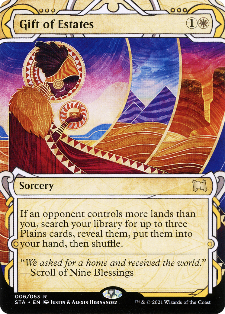 Gift of Estates (STA-006) - Strixhaven Mystical Archive: (Showcase) (Borderless) - Premium MTG Single from Wizards of the Coast - Just $0.23! Shop now at Game Crave Tournament Store