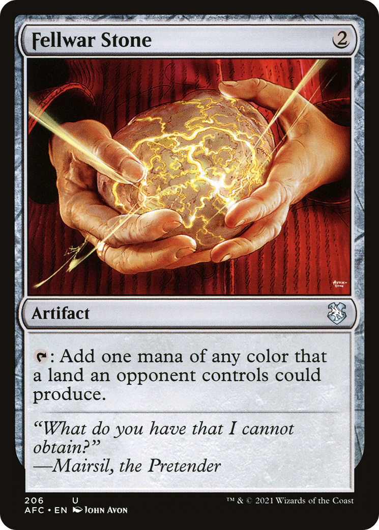 Fellwar Stone (AFC-206) - Forgotten Realms Commander - Premium MTG Single from Wizards of the Coast - Just $0.19! Shop now at Game Crave Tournament Store
