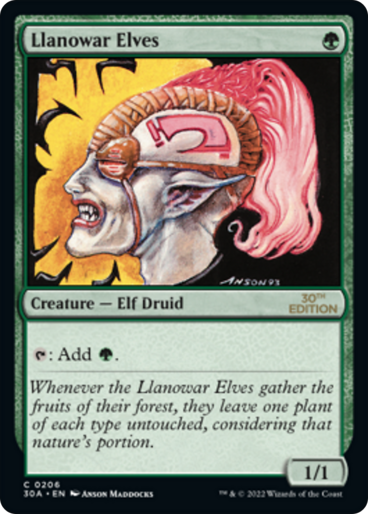 Llanowar Elves (30A-206) - 30th Anniversary Edition - Premium MTG Single from Wizards of the Coast - Just $3.48! Shop now at Game Crave Tournament Store