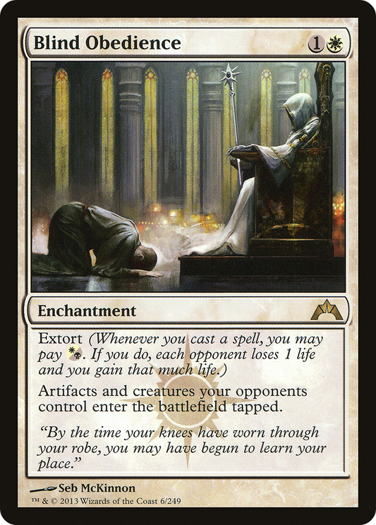 Blind Obedience (GTC-006) - Gatecrash Foil - Premium MTG Single from Wizards of the Coast - Just $6.06! Shop now at Game Crave Tournament Store