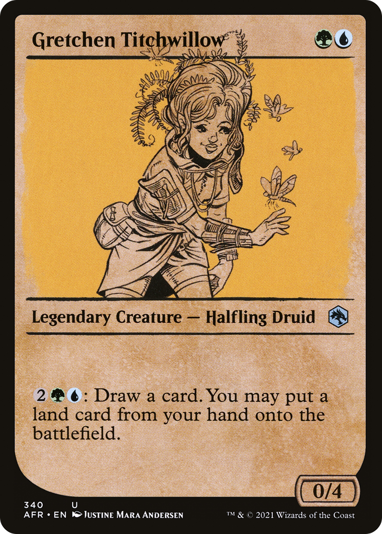 Gretchen Titchwillow (AFR-340) - Adventures in the Forgotten Realms: (Showcase) - Premium MTG Single from Wizards of the Coast - Just $0.25! Shop now at Game Crave Tournament Store