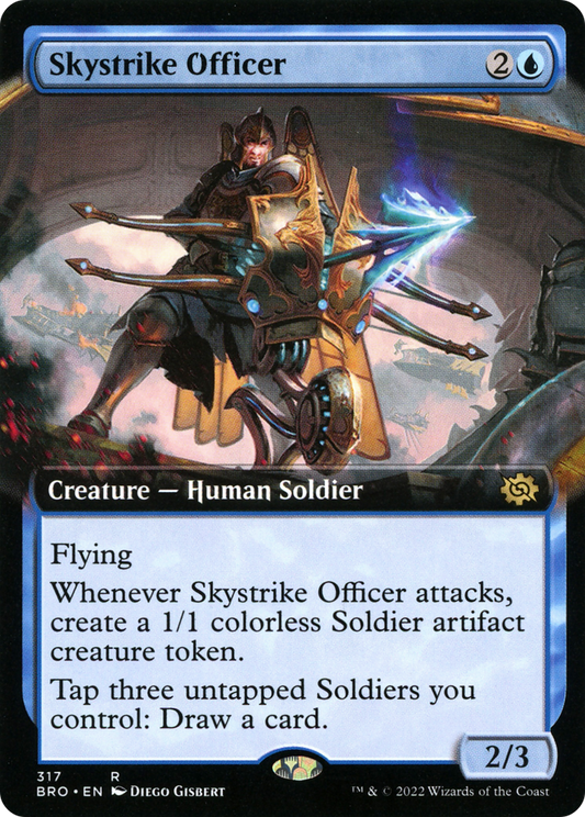 Skystrike Officer (BRO-317) - The Brothers' War: (Extended Art) - Premium MTG Single from Wizards of the Coast - Just $0.25! Shop now at Game Crave Tournament Store