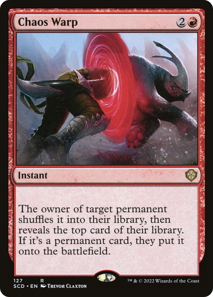 Chaos Warp (SCD-127) - Starter Commander Decks - Premium MTG Single from Wizards of the Coast - Just $0.10! Shop now at Game Crave Tournament Store