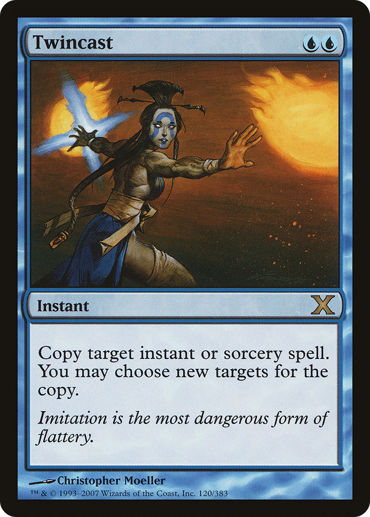 Twincast (10E-120) - Tenth Edition Foil - Premium MTG Single from Wizards of the Coast - Just $12.97! Shop now at Game Crave Tournament Store