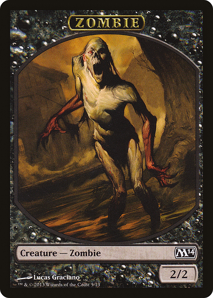 Zombie (TM14-005) - Magic 2014 Tokens - Premium MTG Single from Wizards of the Coast - Just $0.25! Shop now at Game Crave Tournament Store