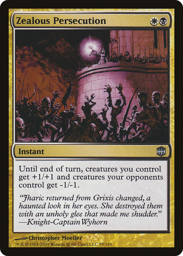 Zealous Persecution (ARB-085) - Alara Reborn Foil - Premium MTG Single from Wizards of the Coast - Just $0.61! Shop now at Game Crave Tournament Store