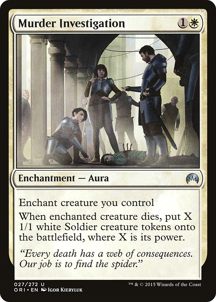 Murder Investigation (ORI-027) - Magic Origins Foil - Premium MTG Single from Wizards of the Coast - Just $0.08! Shop now at Game Crave Tournament Store