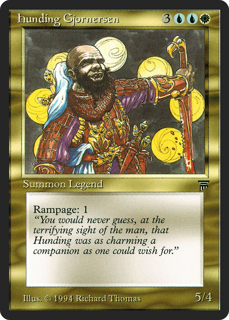 Hunding Gjornersen (LEG-231) - Legends - Premium MTG Single from Wizards of the Coast - Just $0.44! Shop now at Game Crave Tournament Store