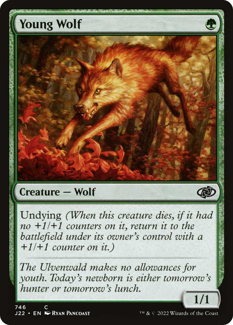 Young Wolf (J22-746) - Jumpstart 2022 - Premium MTG Single from Wizards of the Coast - Just $0.08! Shop now at Game Crave Tournament Store