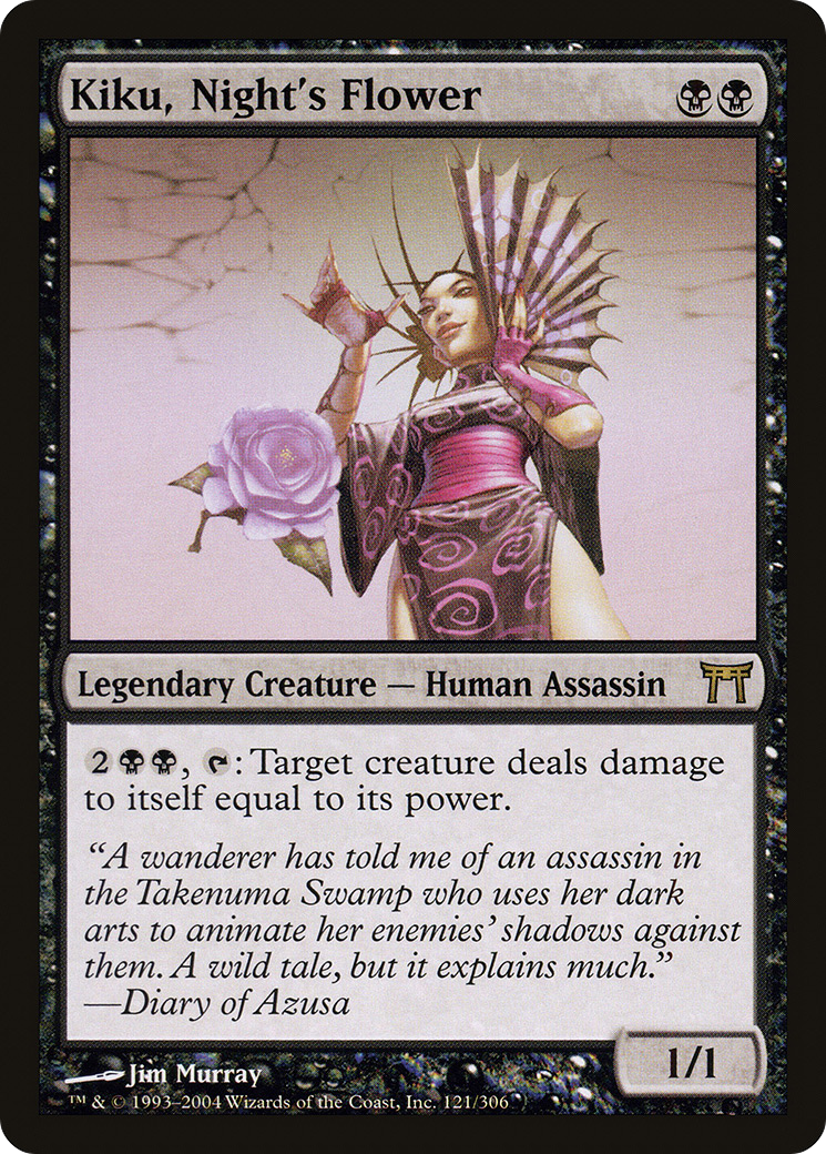 Kiku, Night's Flower (CHK-121) - Champions of Kamigawa - Premium MTG Single from Wizards of the Coast - Just $1.38! Shop now at Game Crave Tournament Store